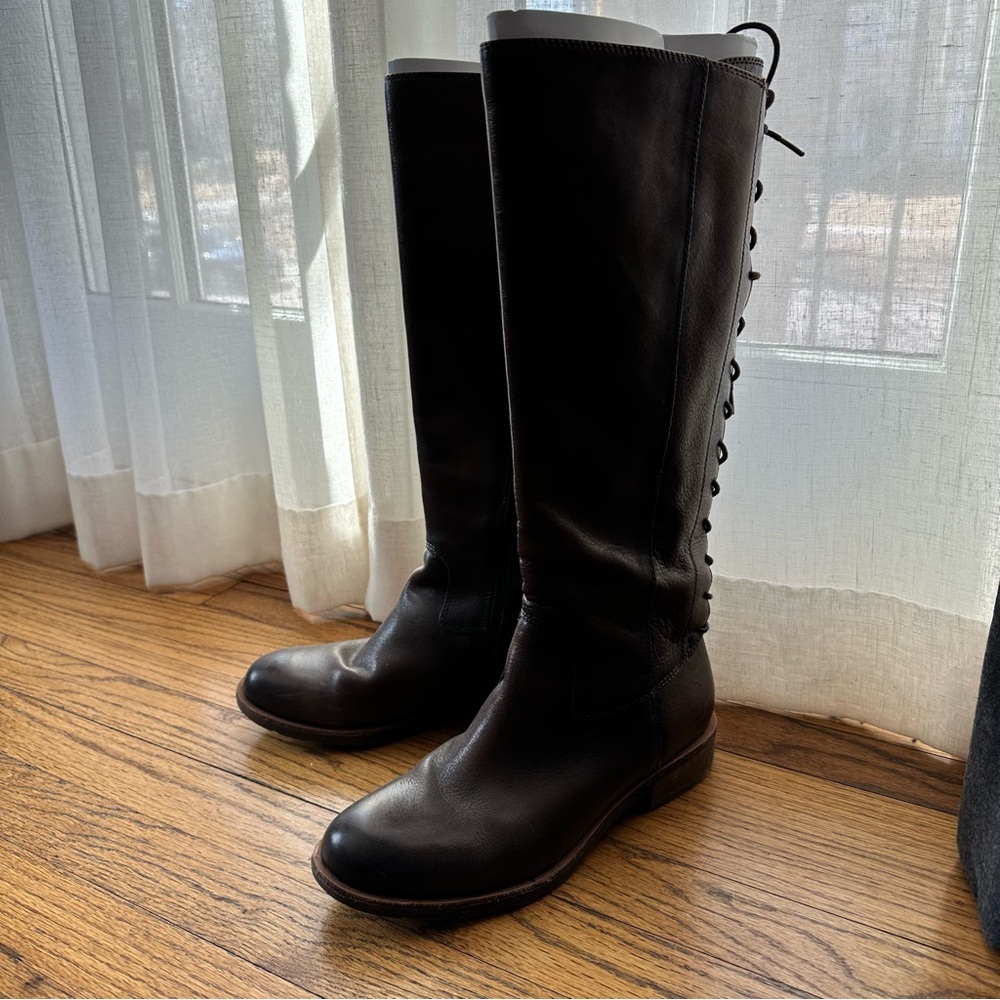 Sofft brown leather boots 10M